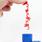 World's Smallest Barrel of Monkeys Toy - Multicolor Plastic Miniature Model 5032