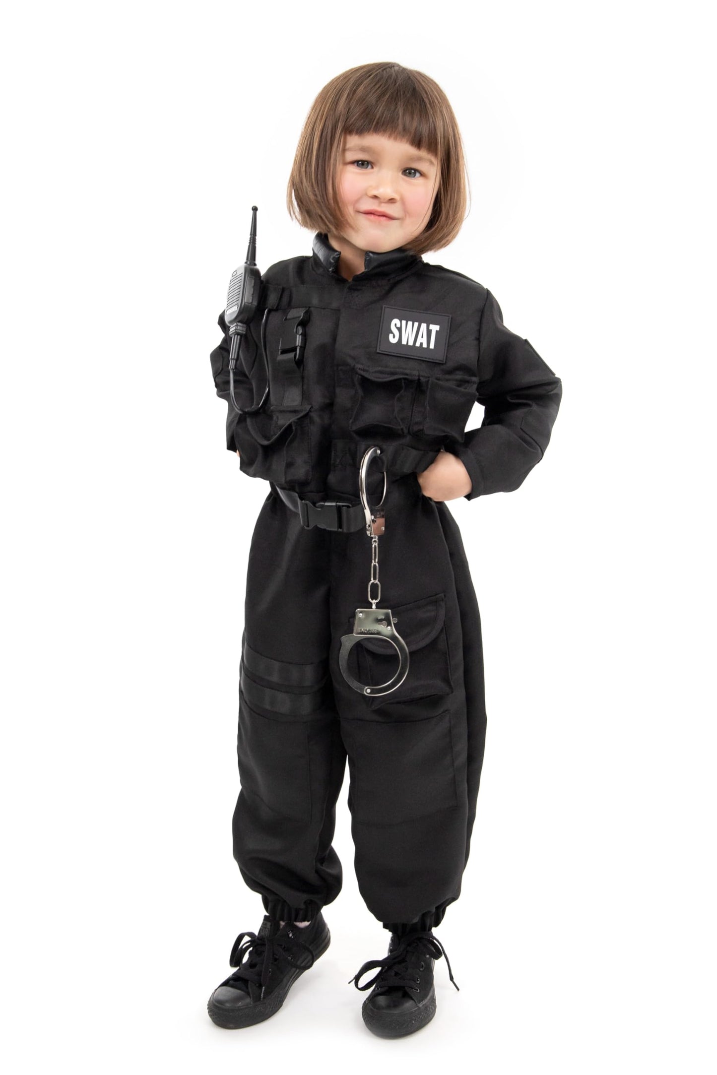 Little Adventures Swat Police Hero Costume Set - Pretend Play Machine Washable (3Xl Age 11-13)