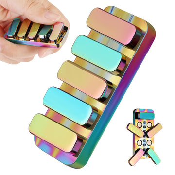 Fidget Toys For Adults, Metal Fidget Slider Edc Magnetic Haptic Fidget Clicker With 3 Noise Levels, Loud-Quieter-Quiet Adults Fi