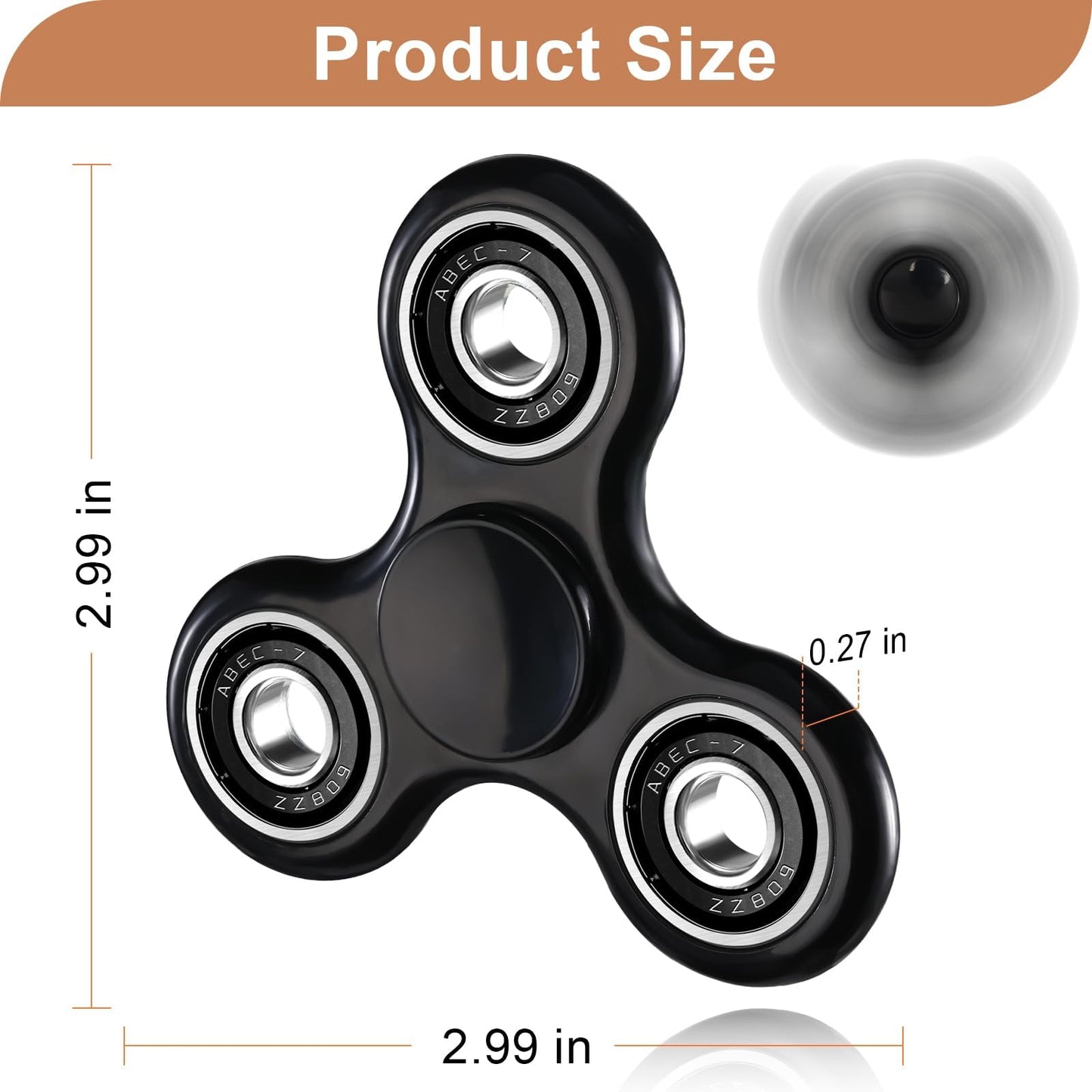 Scione Fidget Spinner Toy 1 Pack, Cool Fidget Spinners For Kids Adults, Sensory Fidgets Toys Anxiety Relief For Adhd Autism Easter Birthday Gifts Classroom Prizes For Boys Girls