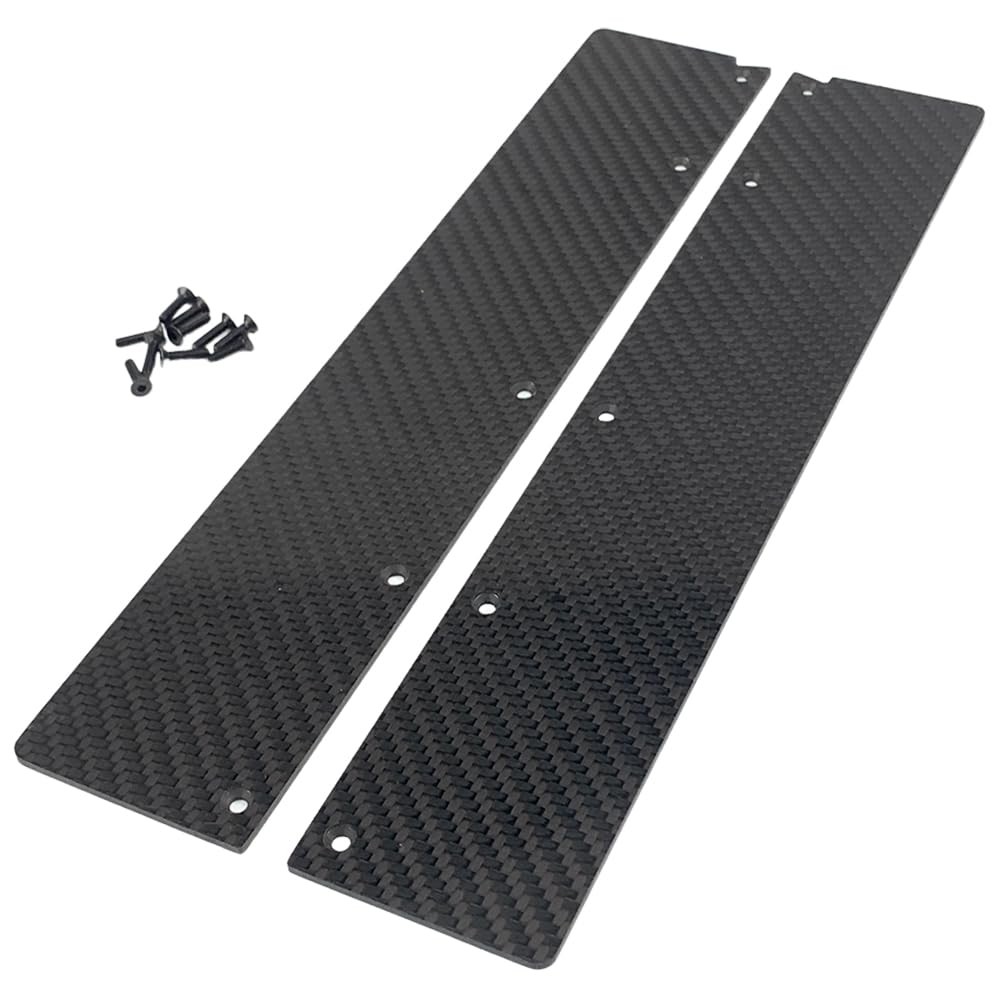 MORLORDY Carbon Fiber RC Chassis Side Skirts Widening Kit 46mm/56mm for 1/7 Felony & Infraction V2 6s BLX