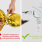 Toniful 4 Pcs 22Inch 4D Huge Silver Star Balloons Explosion Star Mylar Foil Balloons For Party Supplies Backdrop Christmas,New Y