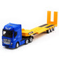 Qcar Flat Trailer Truck Vehicles Toys,1:50 Scale Diecast Site Trailer Truck, Toy Trucks For Kids