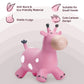 EVERICH TOY Giraffe Bouncy Horse Hopper for Toddlers  Bouncy Animals Jumping Horse  Inflatable Ride on Bouncer Hopping Toys Gifts for Boys and Girls 18 Months 2 3 4 5 6 Years Old