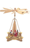 Alexander Taron Importer 1667 Richard Glaesser Pyramid-Santa and Toys-10.5 H W x 9.25, Brown