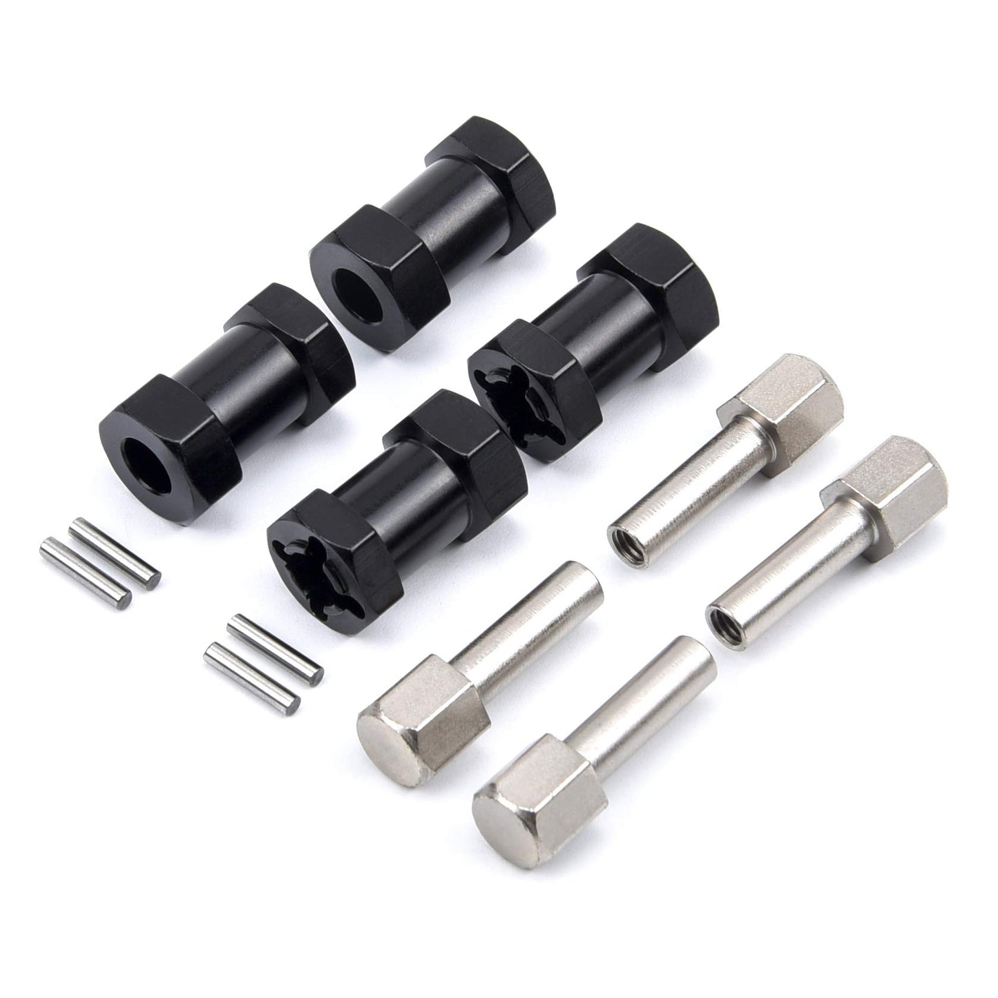 Readytosky 12mm Wheel Hex Hub 20mm Extension Hex Drive Adapter for 1/10 RC Crawler SCX10 D90(4PCS)