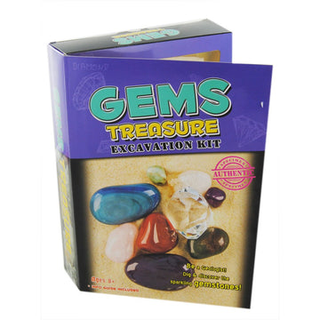 Tedco Gems Treasure Excavation Kit - Dig & Discover Gemstones!