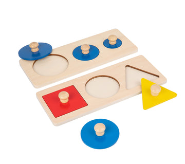 Montessori Shape Puzzle For Toddlers 1-3 - Learning Color & Shape Sorter,Baby Puzzles 12-18 Months With Jumbo Knob,Educational Toys Gifts For Boys And Girls (Multiple Shape Puzzles/Circle Puzzle)