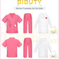 BIBUTY Doctor Costume for Girls Doctor Scrubs Costume for Kids with Lab Coat, Carry Bag, Stethoscope, Doctor Dress Up for Hallow