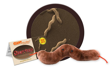 Giantmicrobes Diarrhea Plush - Learn About Digestive Health, Campylobacter Bacteria And How It Affects The Body, Humorous Gift F
