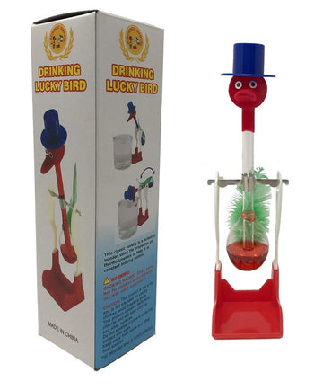 Drinking Bird Perpetual Motion (2 Pack) The Original Vintage Retro Magic Sippy Dipping Bird A Science Wonder Wholesale Bulk Set Of 2-The Incredible Bird That Drinks Water