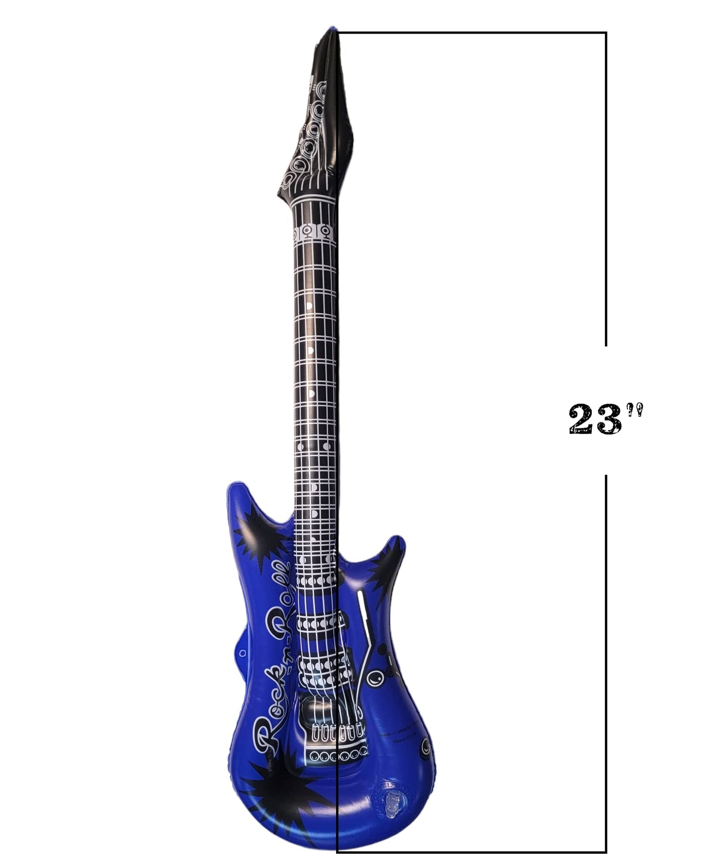 Zugar Land Rock Inflatable Mini Guitars (23 Inches) Vinyl. Perfect Party Favor, Dj Dance 80S Rocker (Mini Rock-N-Roll (4 Pack))