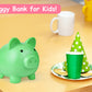 Pjdrllc Piggy Bank, Unbreakable Plastic Money Bank, Coin Bank For Girls And Boys, Medium Size Piggy Banks, Practical Gifts For Birthday, Easter, Christmas (Green)