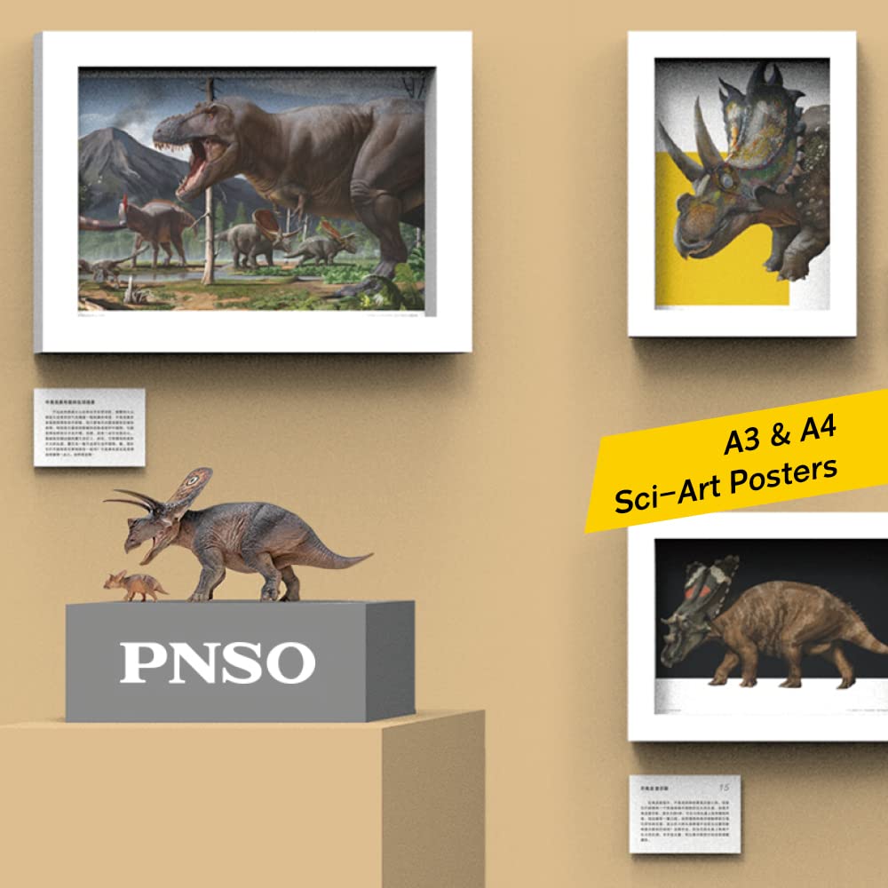 Pnso Dinosaur Museums Series (Torosaurus Aubrey&Dabei 1:35Scientific Art Model)