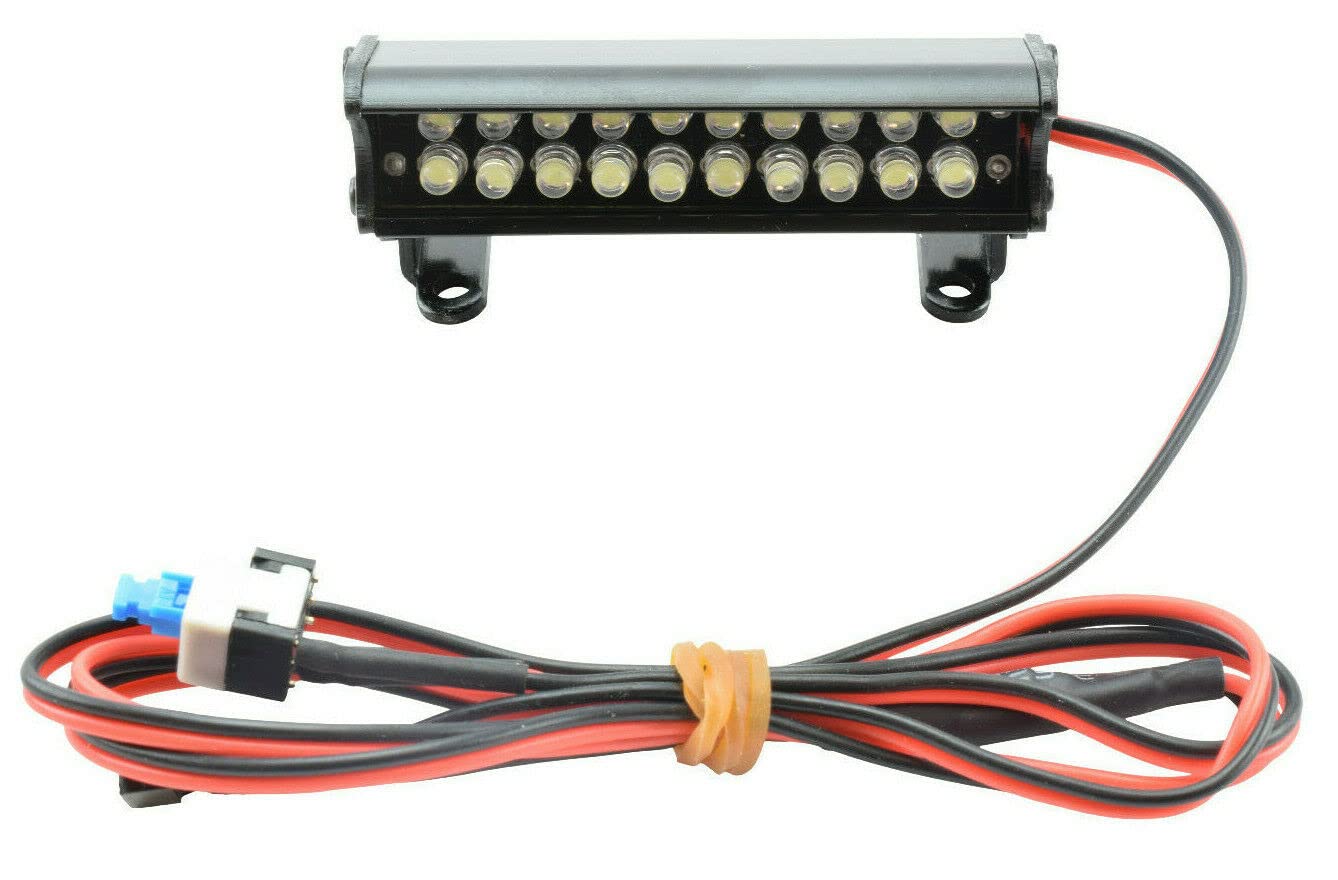 Apex RC Products 20 LED 55mm Aluminum Light Bar - Compatible with Traxxas 1/16 Teton, 1/16 Summit, 1/16 E-Revo, ECX 1/18 Temper,