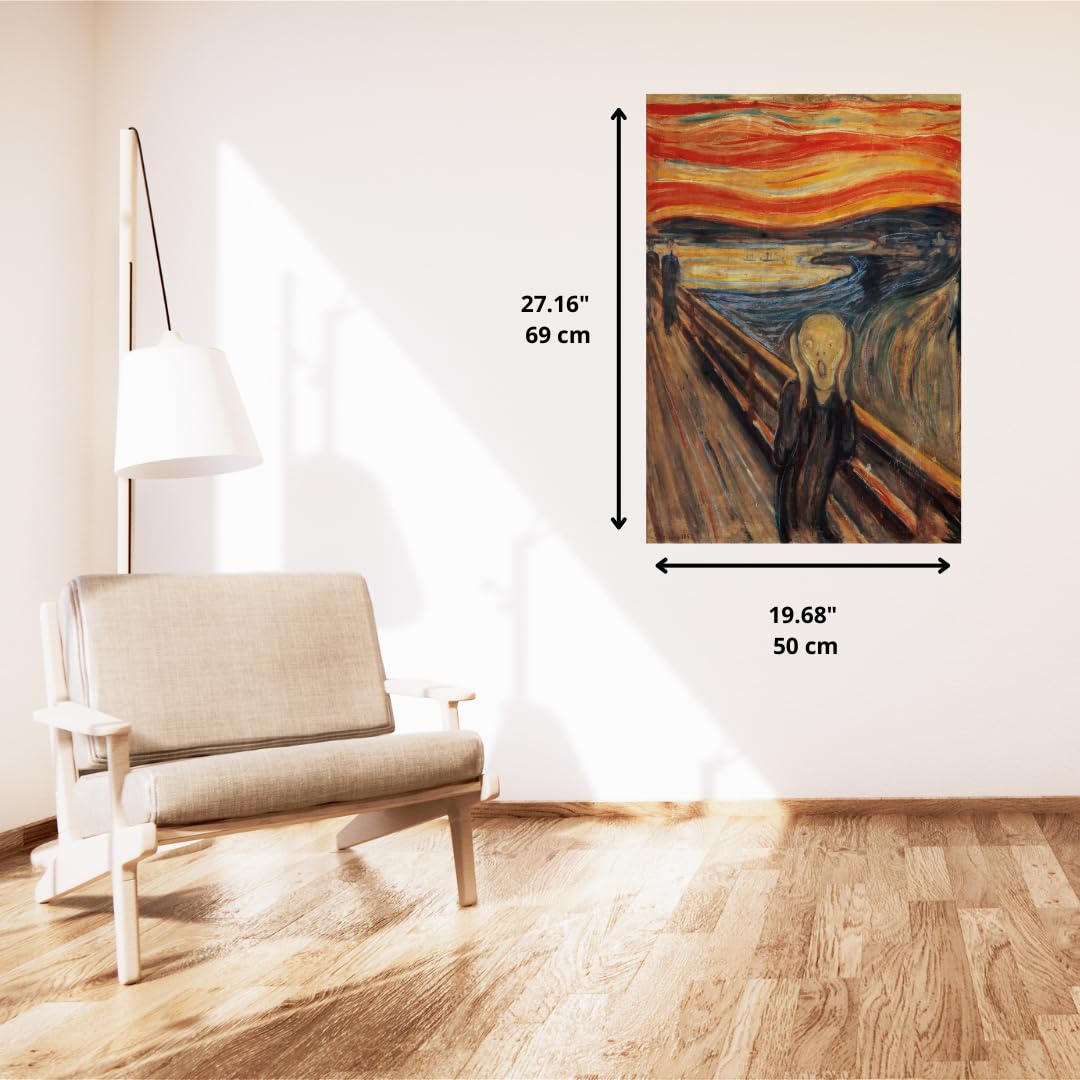 Clementoni 39377-Museum Collection Puzzle For Children And Adults-Munch: The Scream-1000 Pieces, 35 X 4 X 25 Centimetres