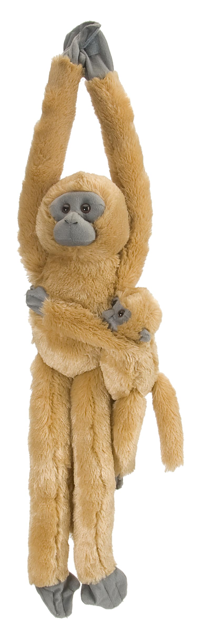 Wild Republic Common Langur w/baby Plush  Monkey Stuffed Animal  Plush Toy  Gifts for Kids  Hanging 20 Inches