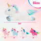 Wewill 19'' Rainbow Unicorn Stuffed Animal Plush Toys With 4 Cute Babies Unicorn Birthday Christmas Holiday Monther'S Day Gifts