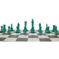 We Games Color Bright Plastic Staunton Tournament Chess Pieces With 3.75 In. King - Half Chess Set Of Chess Pieces Only, Teal Green