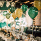 Gold Black And Silver Balloons,Green Balloon For Graduation Party Wedding Engagement Birthday Baby Shower New Years Eve Party Su
