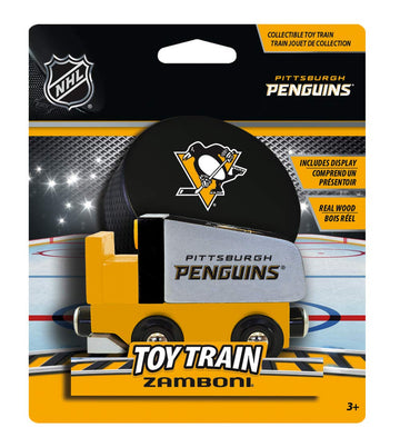 Masterpieces Wood Zamboni - Nhl Pittsburgh Penguins - Officially Licensed Toddler & Kids Toy