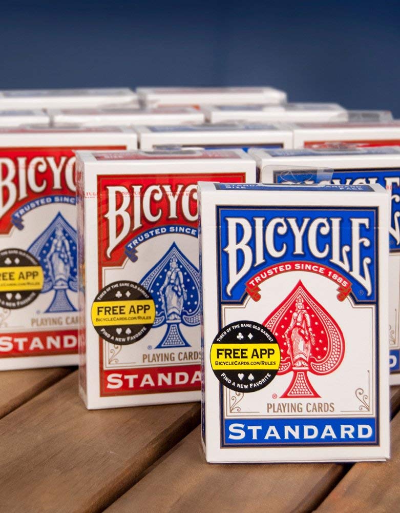 Bicycle Standard Index Playing Cards - 12 Pack, Multicolor, Canvas Material, Model 4350062930
