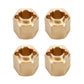 INJORA 9g Brass Wheel Hex Hub 7mm Extenders Adaptor for TRX4M Redcat Ascent18 1/18 RC Crawler Car Upgrade(9g/Total)