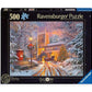 Ravensburger Magical Christmas - 500 Piece Jigsaw Puzzle | Festive & Illuminated Winter Scene | enhanced Quality