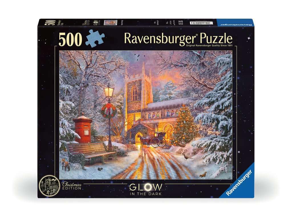 Ravensburger Magical Christmas - 500 Piece Jigsaw Puzzle | Festive & Illuminated Winter Scene | enhanced Quality