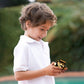 D-FantiX Mirror Cube 3x3 Speed Cube - Gold ABS Puzzle Toy for Kids & Adults, Model AM-TG017