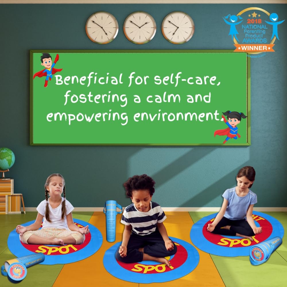 Portable Parenting Time Out Mat Enhances Discipline & Fosters Positive Behavior; Discipline Tool; Alternative To Time Out Chair For Toddlers; For Calm Down Corner; 24 Inch Floor Seating For Classroom