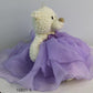 Kinnex 20'' Quince Anos Teddy Bear In Lavender Dress - Collectible Last Doll Centerpiece (B16831-5)
