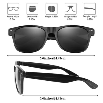 Fepito 24 Pack Party Sunglasses Bulk For Birthday Party Favors Goody Bag Fillers For Beach Pool Party Toys For Adults, Black