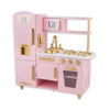 WoodenEdu Kitchen Playset for Kids Ages 3-8, Wooden Pretend Play Kitchen, Including Telephone, Ice Maker, Refrigerator, Dimensio