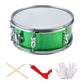 13Inch Snare Drum Music Learning Percussion Instrument For Adults Kids Green Adjust Spring