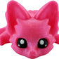 Cute Fox Desk Buddy, Articulated 3D Printed Fidget, 7.5 Inches, Authorized Seller (Pixie Pink)