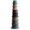 Mushie Stacking Cups Toy 8 Pcs | Made In Denmark (Forest)