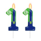 Green Blue 11th Birthday Candle for Boys Girls - Luigi Birthday Party Cake Decorations, Number 11 Cake Topper, Cartoon Game Them