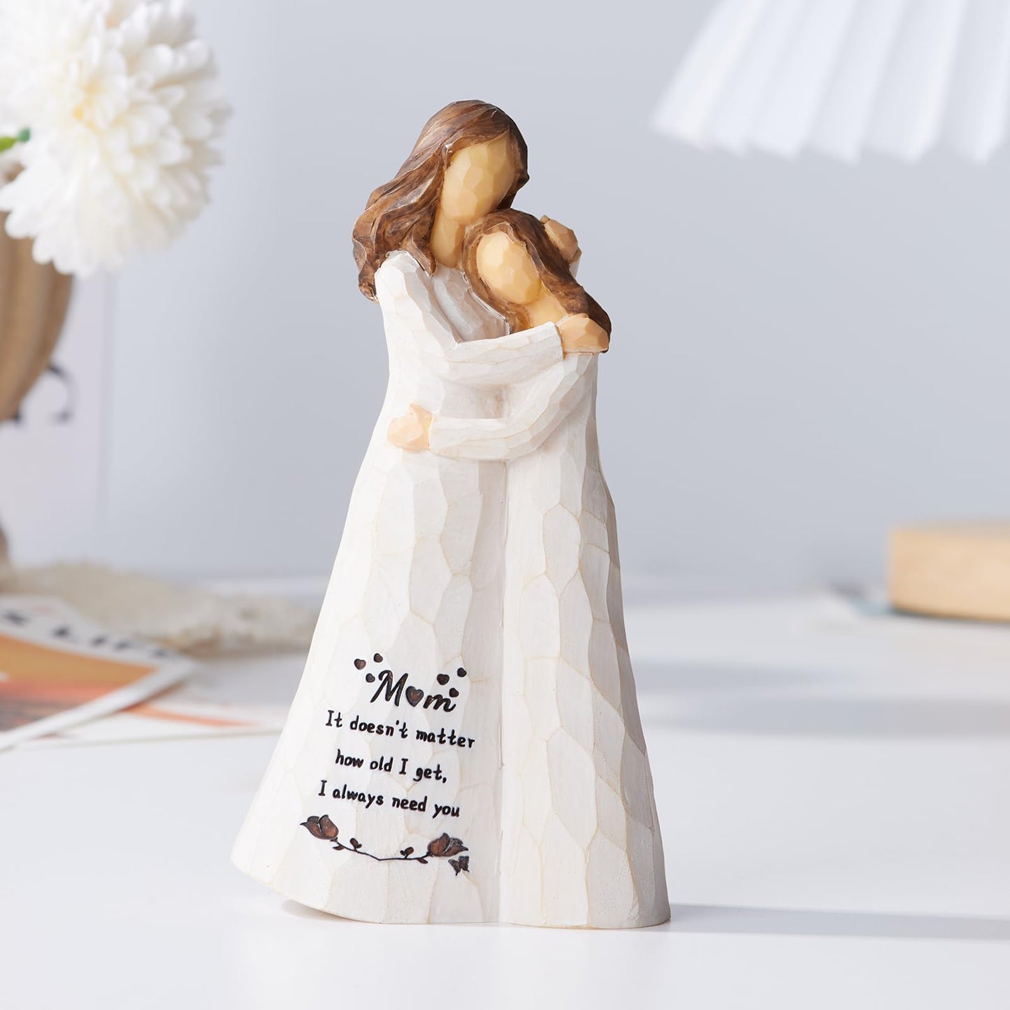 Kohehe Mom Birthday Gifts Mom Gifts from Daughters 5.5'' Mother and Daughter Figurine Meaningful Gift for Mama on Birthday and Mother's Day (Mom Gifts)