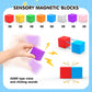 Auntyfey 64 Pcs Magnetic Blocks, Magnet Blocks, Magnetic Cubes, Magnetic Blocks For Kids, Magnetic Building Blocks, Magnetic Bui