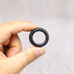 Aorvoras Dollhouse Miniature Tire Swing, 1 1/8" Rubber, Black Twine Hanger for Fairy Garden, Terrarium, Miniature Playground