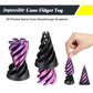 Impossible Cone (3PCS)  3D Printed Spiral Cone Fidget Toy  Impossible Pyramid Passthrough Sculpture  Mini Stress Relief Desktop Decorations Toy for Kids mature-themed Gift (Laser Purple Blue)