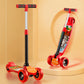 Lifelong Kick Scooter With Adjustable Height - Foldable - Skate For Kids With Pvc Wheel - Max User Weight-50 Kg, Red & Black, 6 