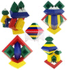 Kutoi Pyramid Stacking Toy Building Blocks 3D Puzzle Brain Teasers For Kids And Adults-Creative Preschool Learning Activities- Toddler Building Toys, Kids Blocks For 3 Year Old Boys & Girls