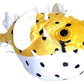 Adore Plush Company 12" Fugu The Porcupine Pufferfish Plush Toy - Yellow Soft Fabric