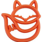 Itzy Ritzy Silicone Baby Teether – Bpa-Free Infant Teether With Easy-To-Hold Design & Textured Back Side To Massage & Soothe Sore, Swollen Gums - Teething Toy For 3 Months & Up - Fox
