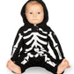 Tipsy Elves Kids Skeleton Halloween Costume Jumpsuit For Babies And Toddlers - Unisex Sizing - Spooky White Skeleton Halloween Costume For Boys And Girls Size 3T