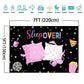 Mocsicka Sleepover Backdrop For Girls Pajama Pillow Fight Party Decoration Pink Pajama Slumber Party Banner Background Photograp