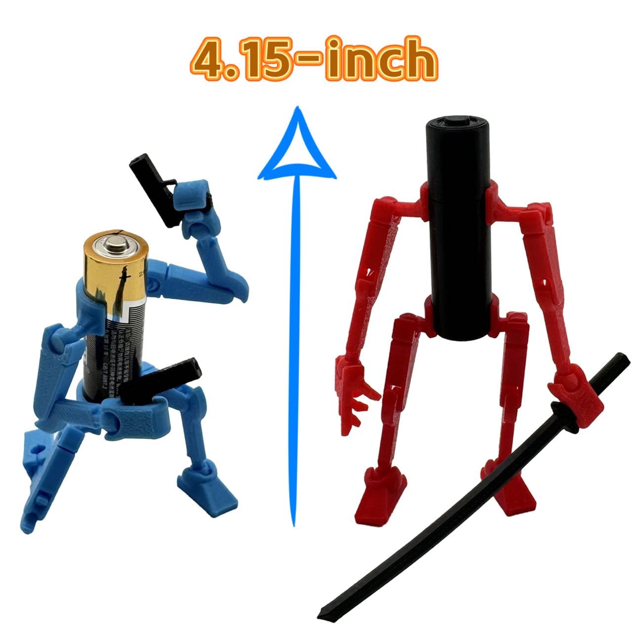 5Pcs 3D Printed Mobile Robot T13 Action Figure, Limbs Movable Figure, Environmental Protection Toys, Desktop Decoration, Creativ