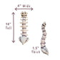 GIANTmicrobes Spine Plush - Funny Back Surgery Recovery Gift, Neurology & Chiropractor Model, White Spine Surgeon Toy